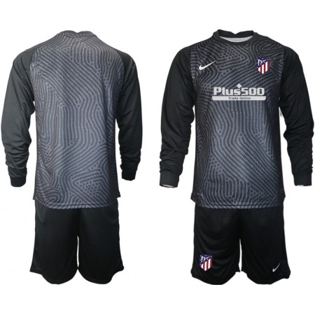 Billiga Fotbollströjor Atlético Madrid Målvakt Barn tröja 2020/21 M004 Långärmad